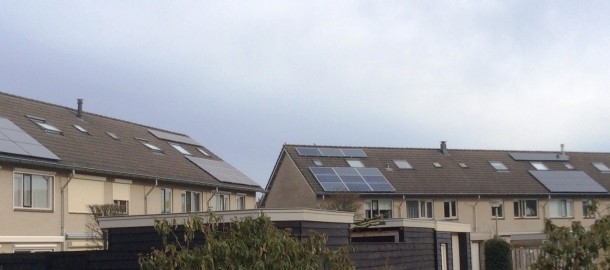 zonnepanelen op huizen 2015