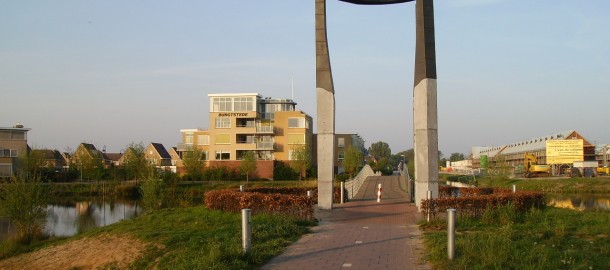 Kunstwerk bij entree de Burgt