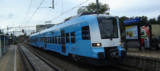 Valleilijn-trein op station Barneveld-Centrum 2