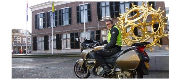 Wethouder Hans van Daalen (motor)