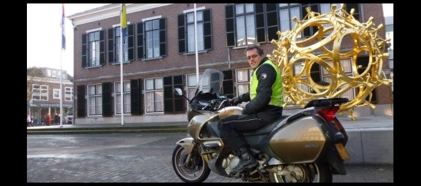 Wethouder Hans van Daalen (motor)
