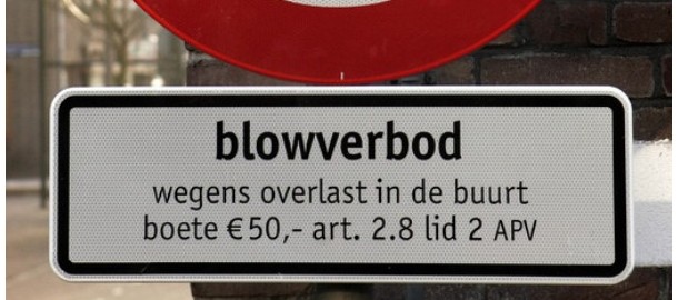 blowverbod onderkant bord