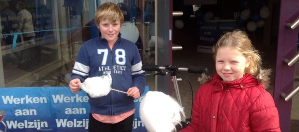 Suikerspin bij Wauw-werkplaats