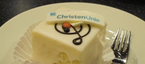 Gebakje met ChristenUnie logo 2
