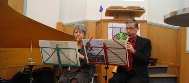 Het Barok Ensamble Barneveld brengt prachtige muziek ten gehoor.